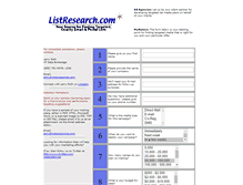 Tablet Screenshot of listresearch.com